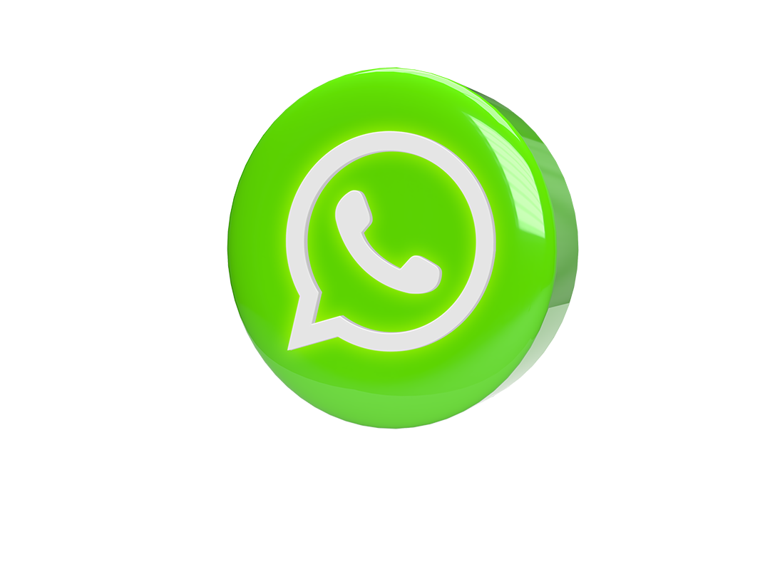 glowing whatsapp logo on a realistic 3d circle Pró-Olhos